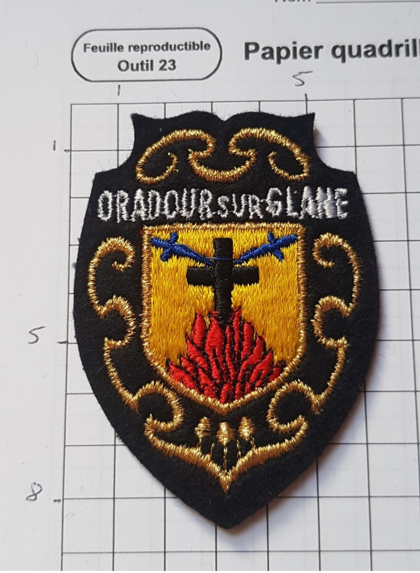 Tourristique - Ecusson Tissu / Brodé à Coudre - Ville - ORADOUR SUR GLANE - Patches