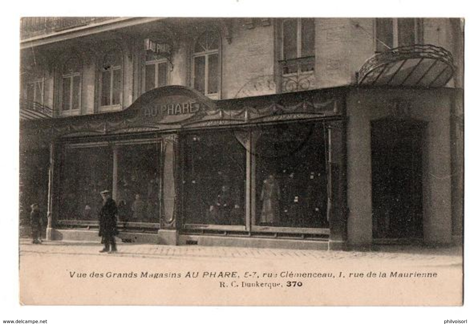 DUNKERQUE FACADE GRAND MAGASIN AU PHARE ANIMEE - Dunkerque