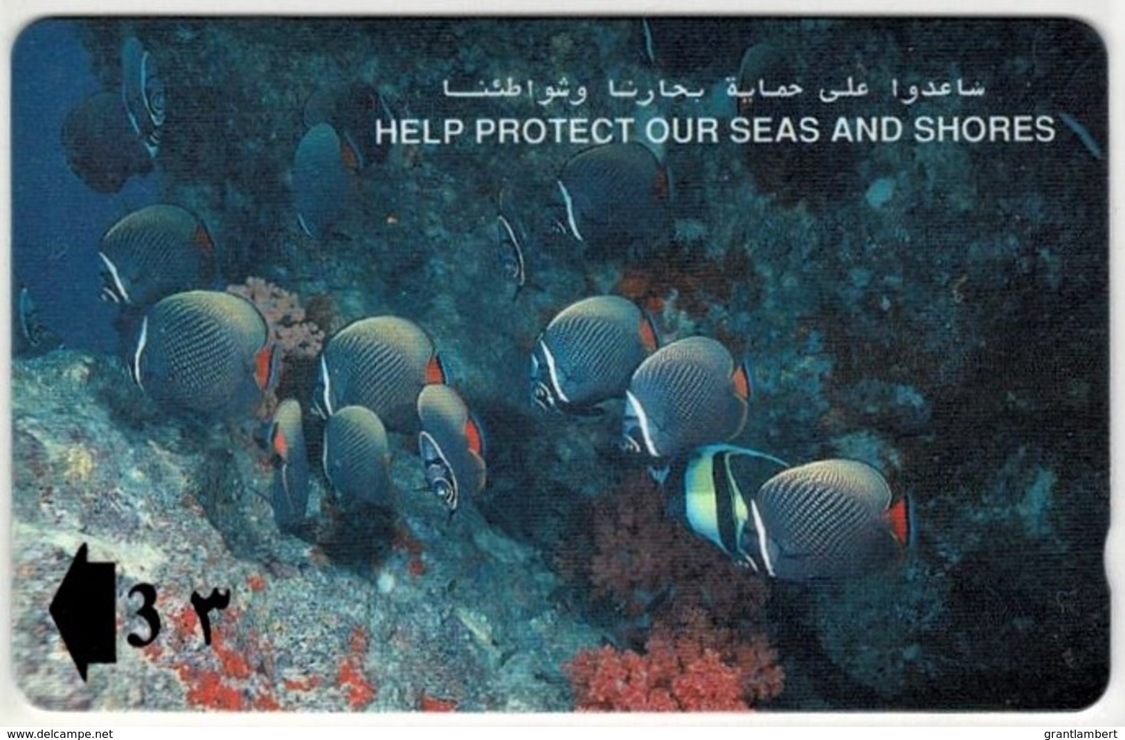 Oman - Collare Butterflyfish - Protect Seas, Shores Phonecard - Oman