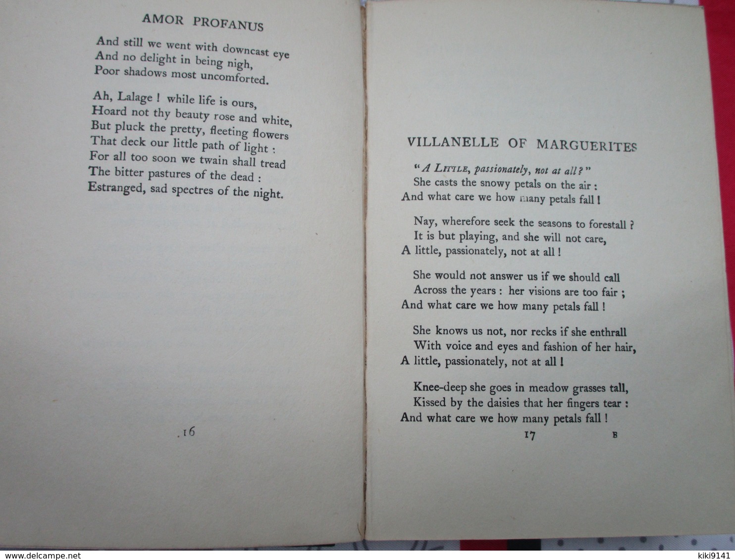 THE POEMS OF ERNEST DOWSON - (168 Pages) - Poésie