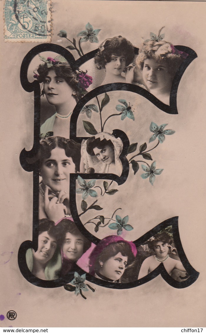 CPA  Lettre ALPHABET E  Femmes Artistes - Frauen