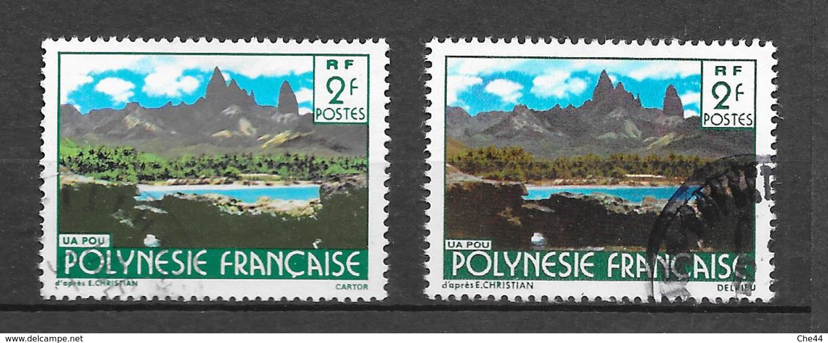 Variété : Paysages De La Polynésie Française. N°252 Chez YT. (Voir Commentaires) - Gebruikt