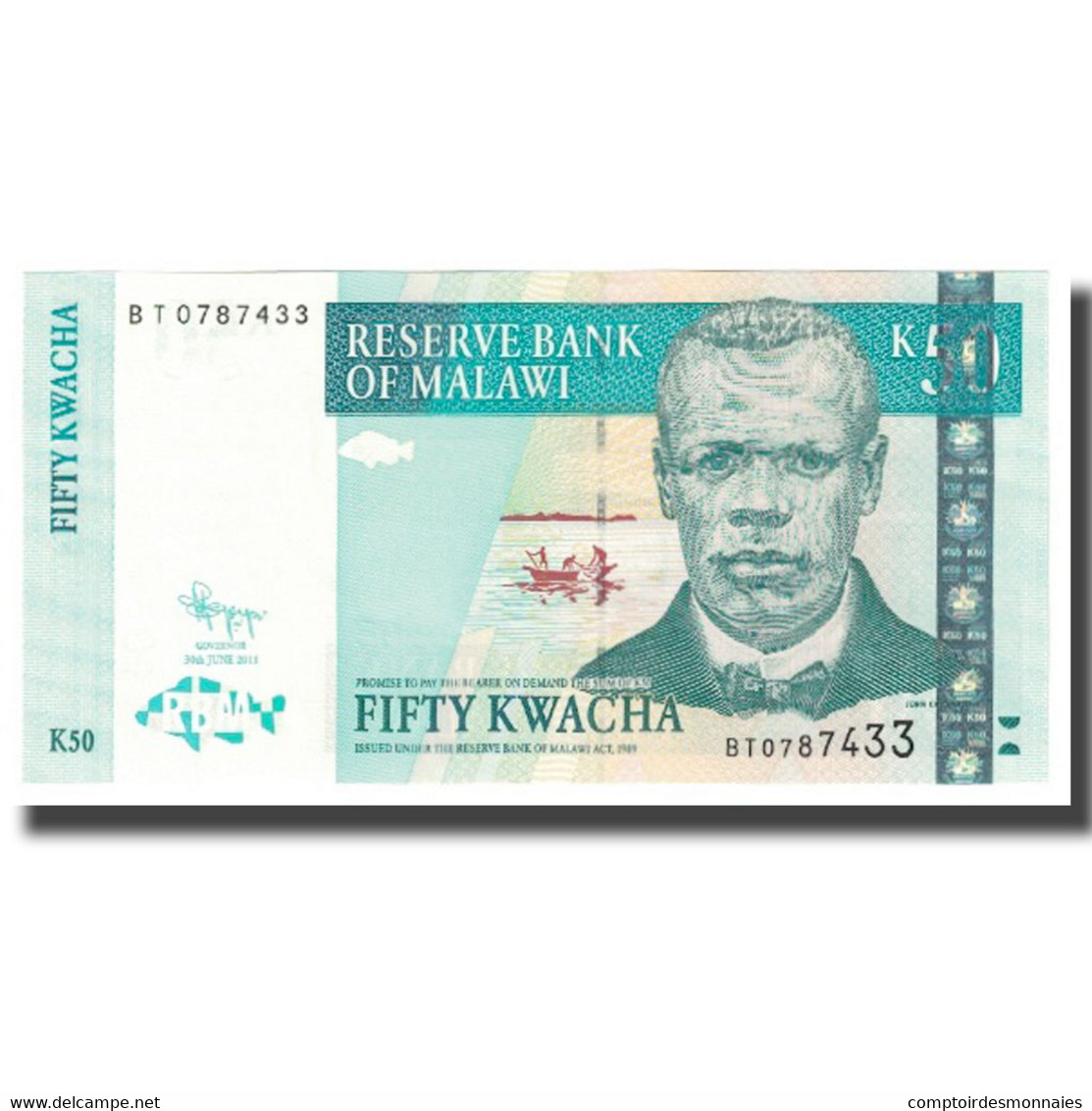 Billet, Malawi, 50 Kwacha, 2011, 2011-06-30, KM:53c, NEUF - Malawi