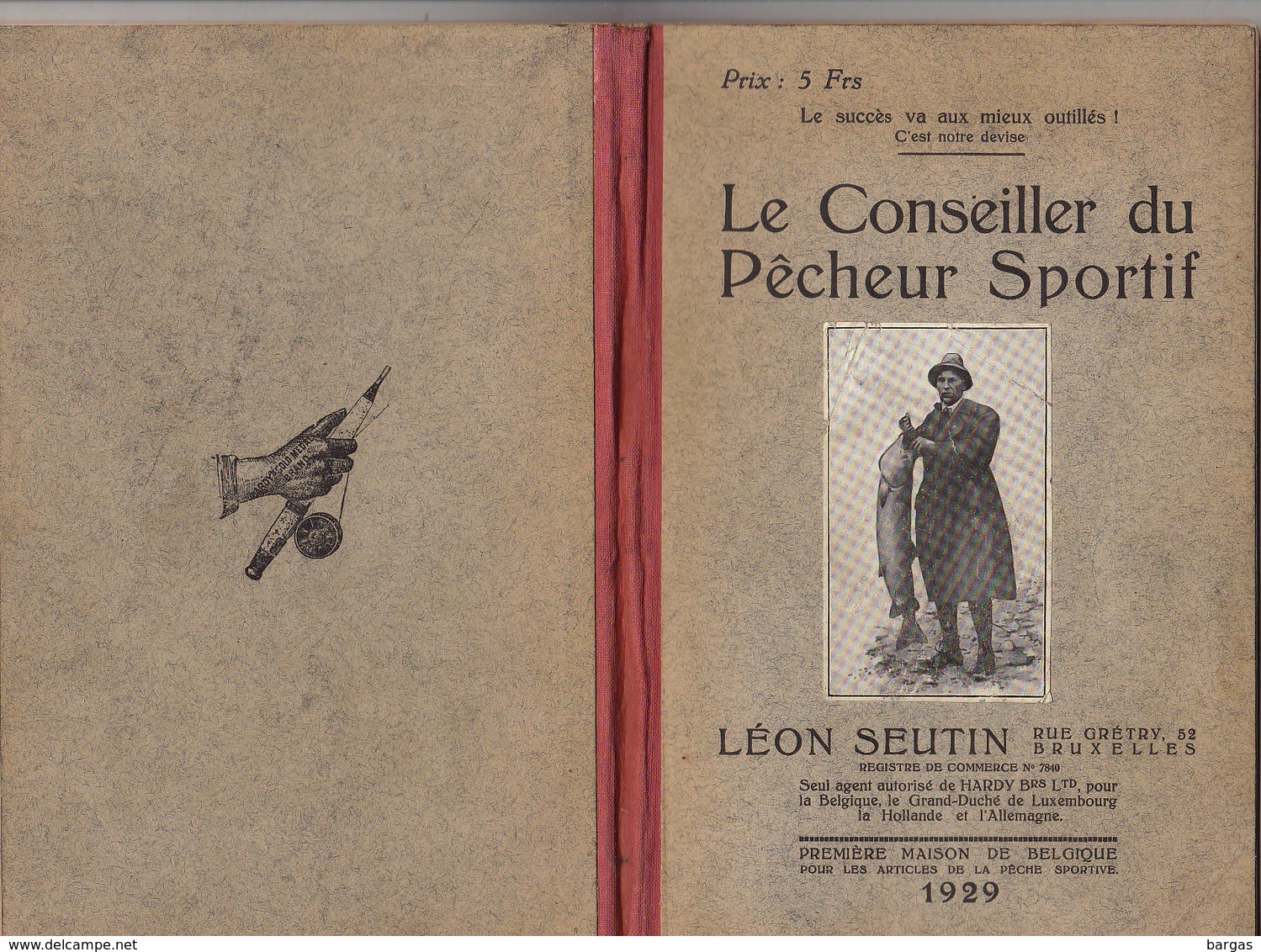 Rare livre catalogue de Pêche Léon Seutin bruxelles mouche lancer moulinet canne truite saumon