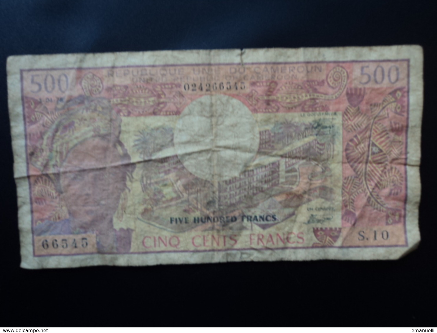 CAMEROUN : 500 FRANCS   01.04.1978    P 15c     TB - Camerun