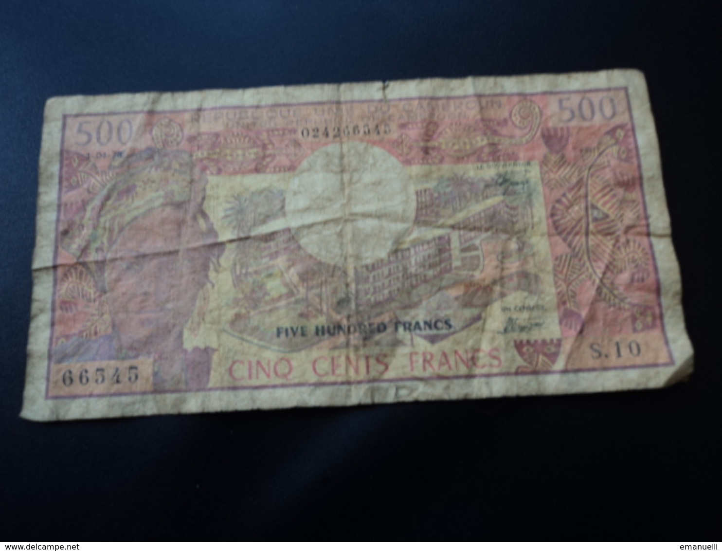 CAMEROUN : 500 FRANCS   01.04.1978    P 15c     TB - Camerun