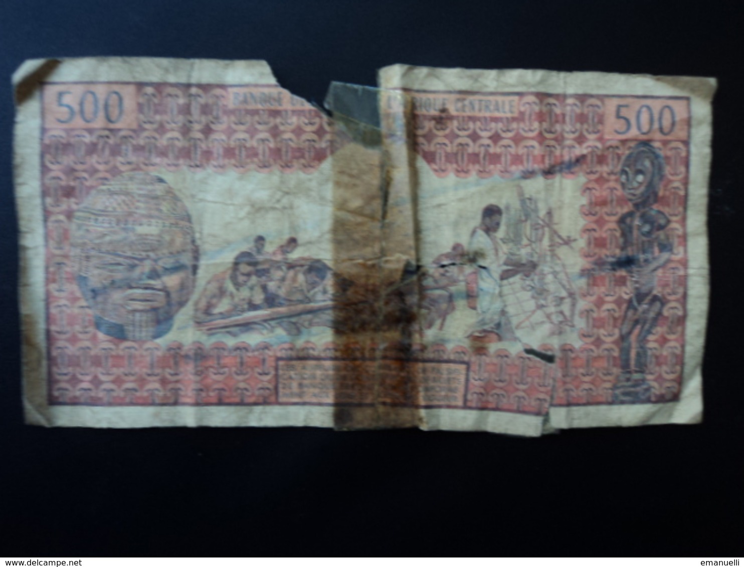 CAMEROUN : 500 FRANCS   ND  Série C   P 15b   NON ÉCHANGEABLE   Qualité AB * - Camerún