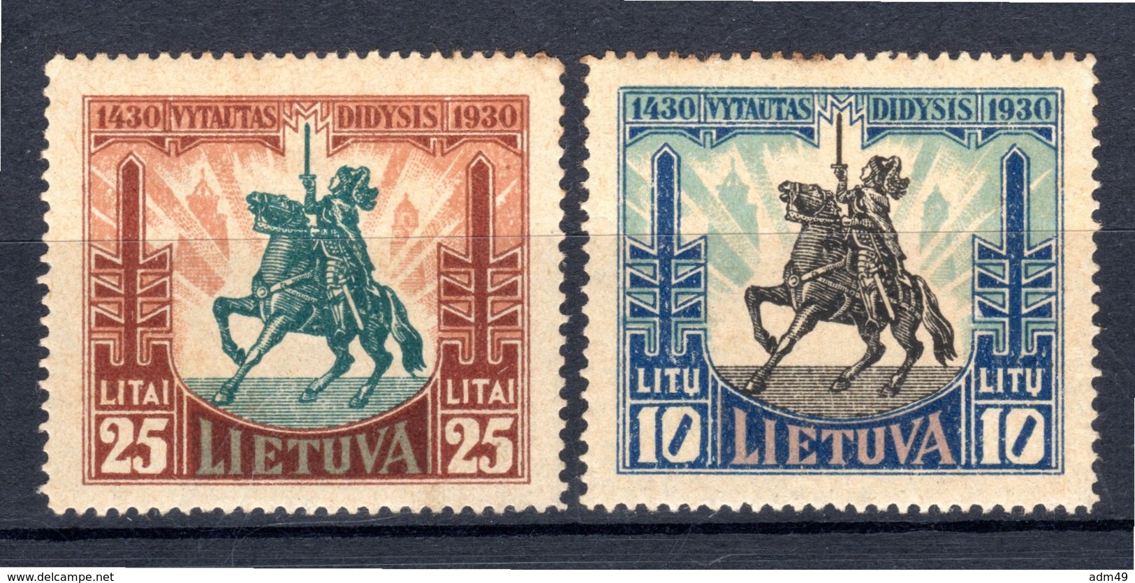 LITAUEN, 1930 500. Todestag Von Vytautas Dem Grossen, Ungebraucht* - Lituanie