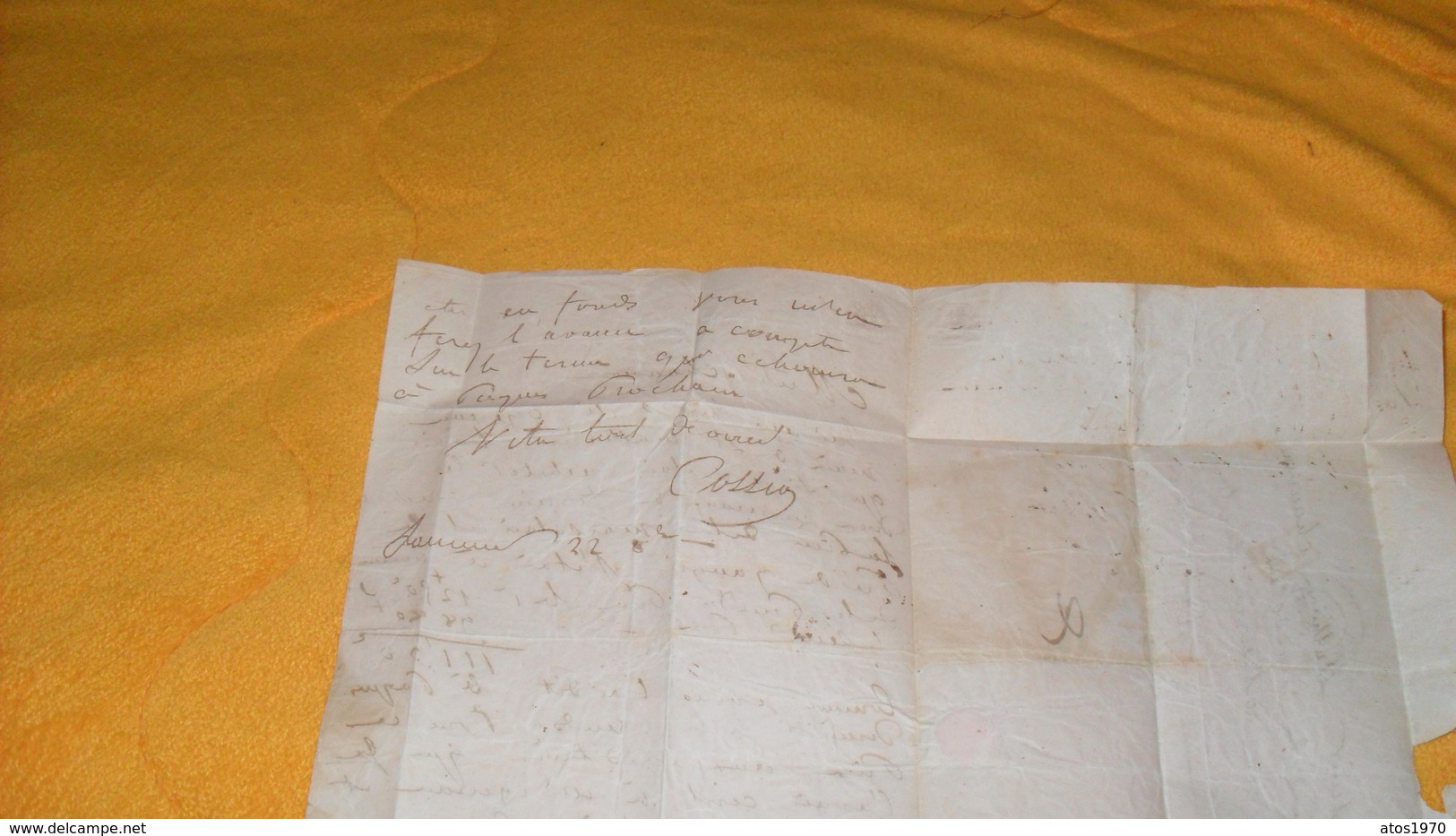 LETTRE ANCIENNE DE 1847../ SAUMUR POUR SAINT MATHURIN SUR LOIRE...CACHETS DONT P.P. ROUGE - 1801-1848: Précurseurs XIX