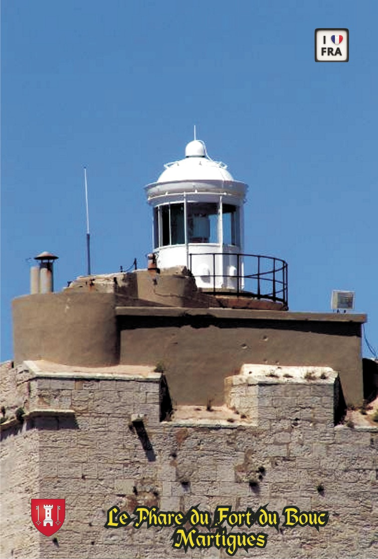 Set 6 Cartes Postales, Phares, Lighthouses Of Europe, France, Martigues, Le Phare Du Fort Du Bouc - Fari