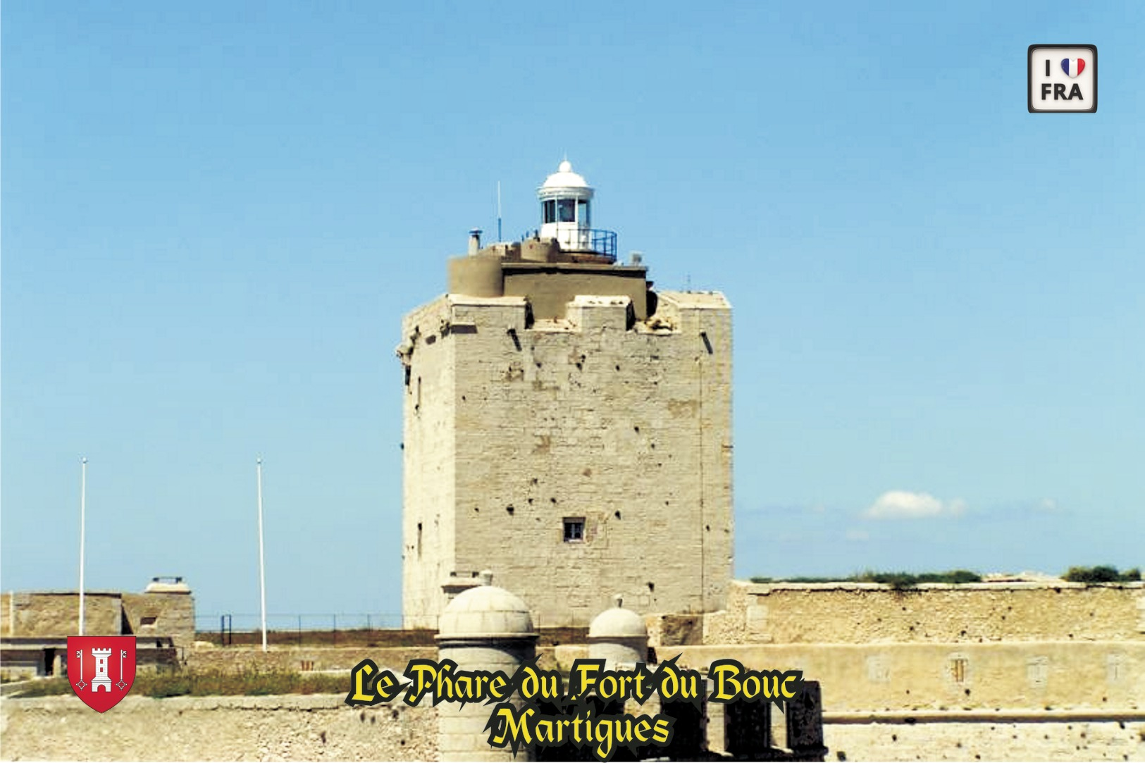 Set 6 Cartes Postales, Phares, Lighthouses Of Europe, France, Martigues, Le Phare Du Fort Du Bouc - Fari