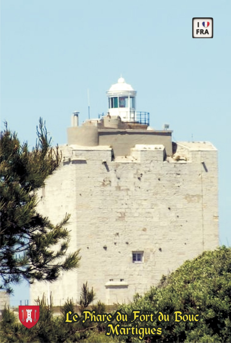 Set 6 Cartes Postales, Phares, Lighthouses Of Europe, France, Martigues, Le Phare Du Fort Du Bouc - Fari