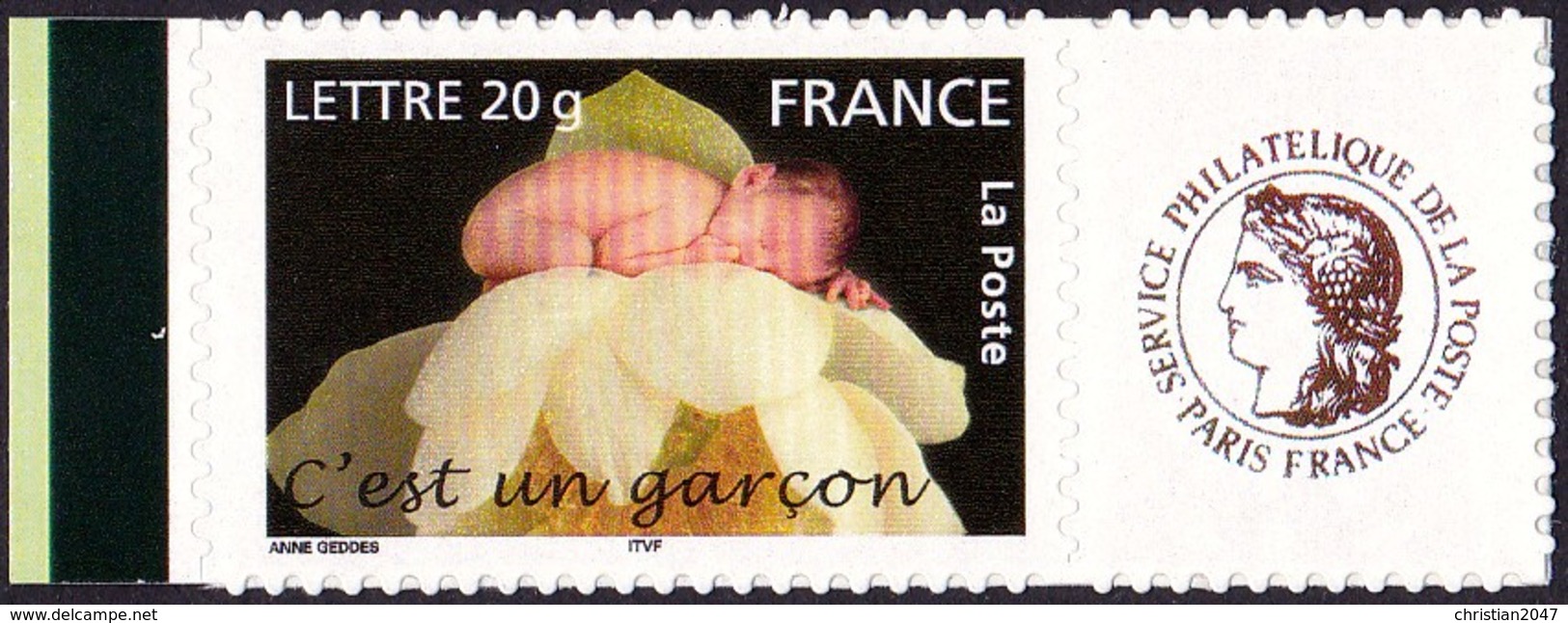 VARIETE N°3805B C'EST UN GARCON ADHESIF  AVEC LE LOGO DE LA POSTE CERES LUXE** RR - Autres & Non Classés