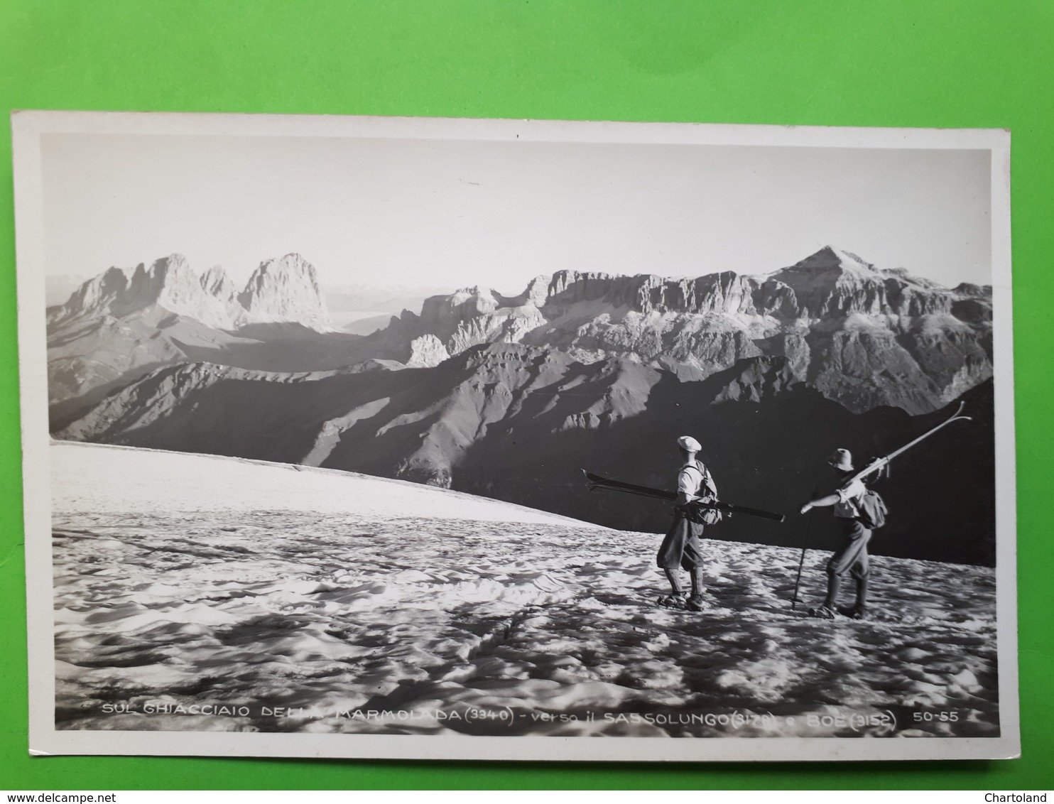 Cartolina Sul Ghiaccialo Della Marmolada - Verso Il Sassolungo E Boè - 1930 Ca. - Trento