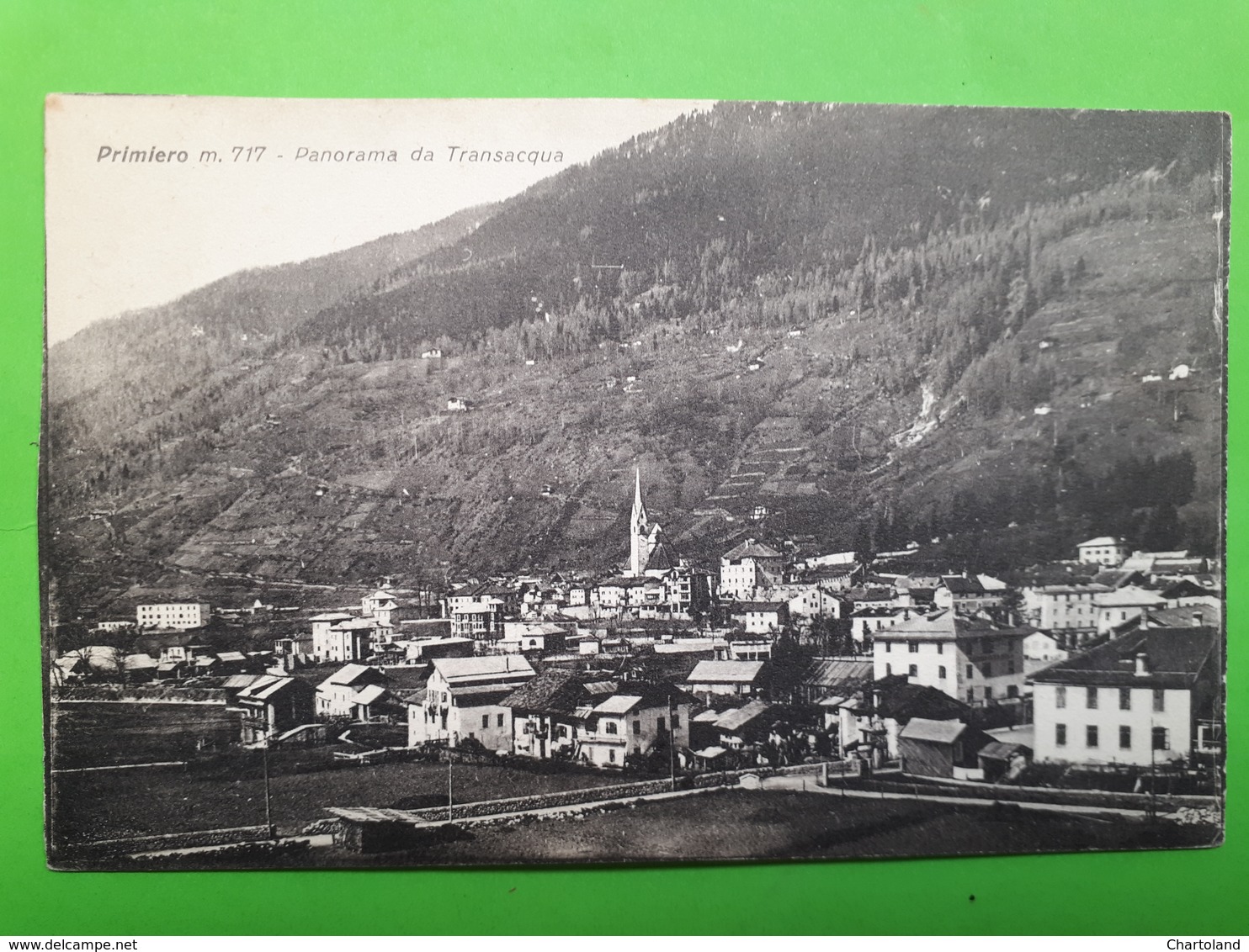 Cartolina - Primiero - Panorama Da Transaqua - 1930 Ca. - Trento