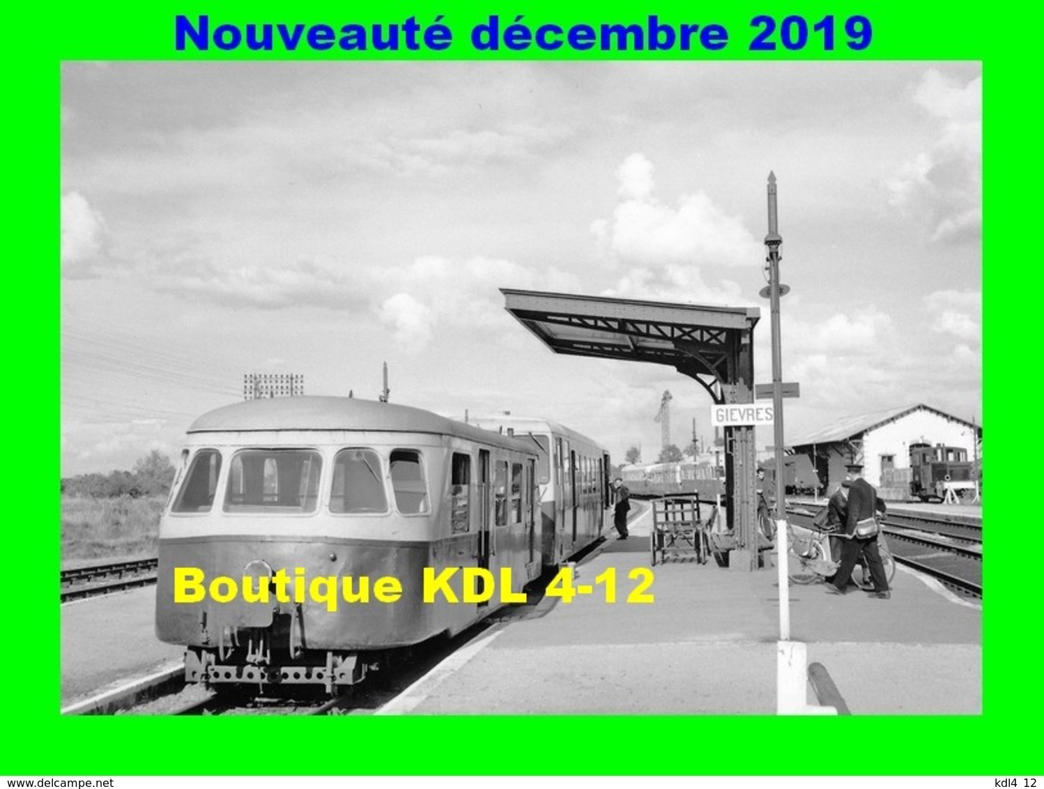 AL 619 - Autorail Billard Et Verney En Gare - GIEVRES - Loir Et Cher - BA - Trains
