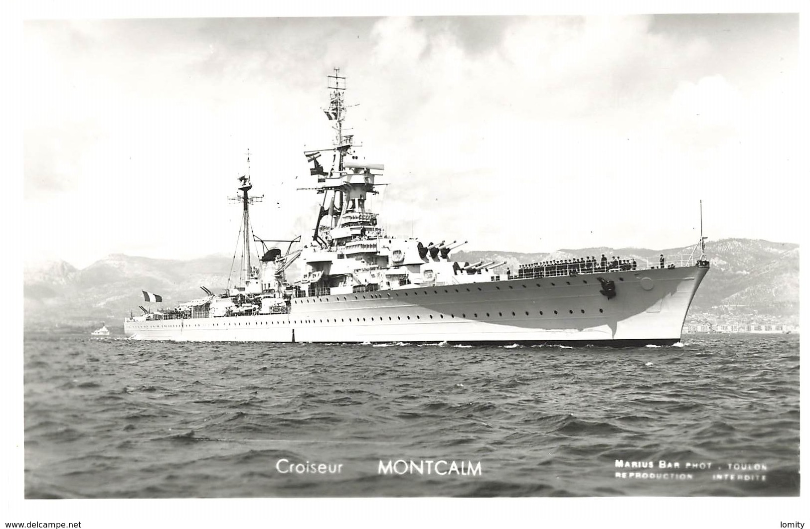 Bateau De Guerre Croiseur Montcalm Marine Militaire Française - Guerre