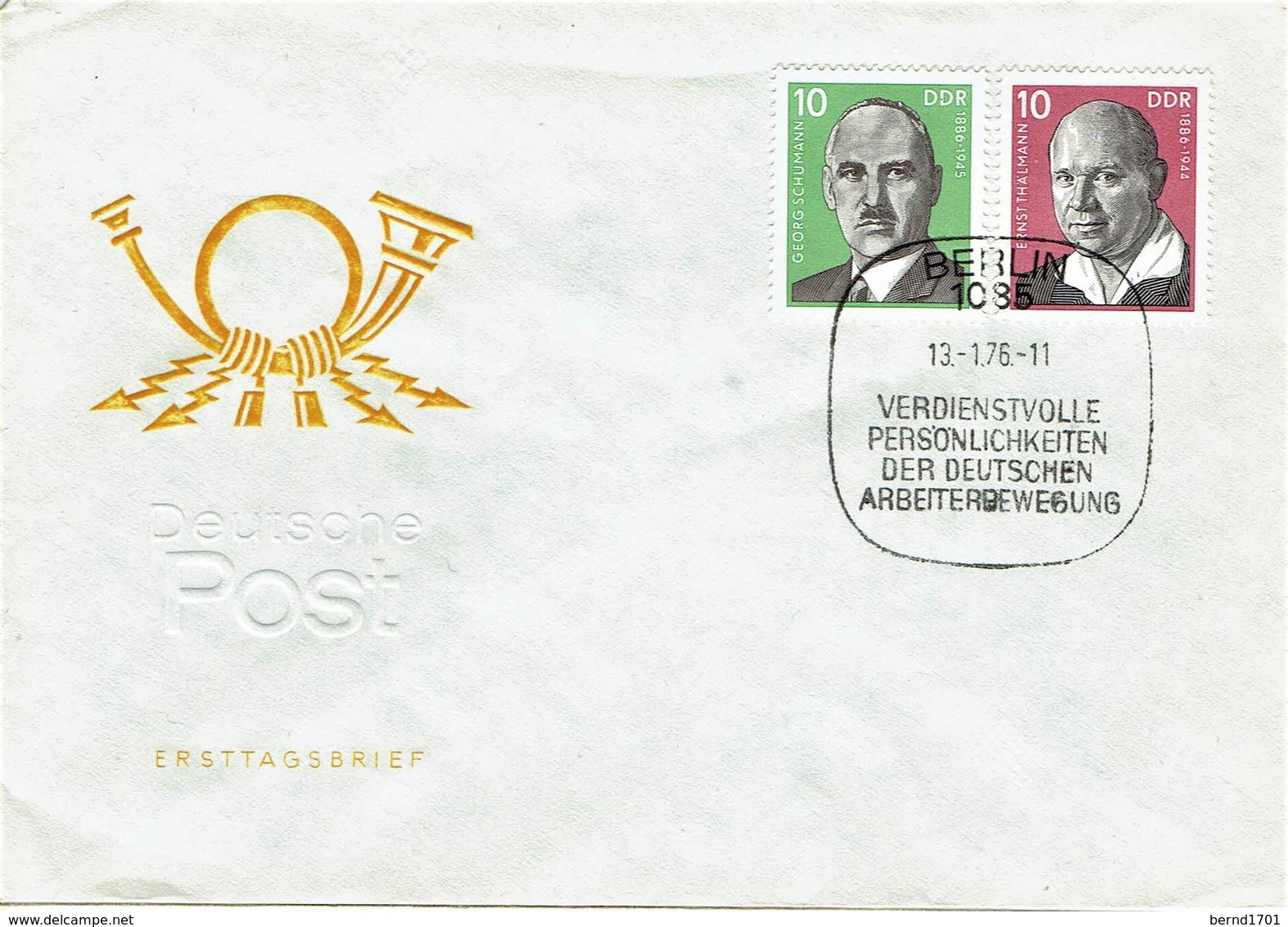 DDR / GDR - Mi-Nr. 2107/2108 FDC (T807)- - 1971-1980