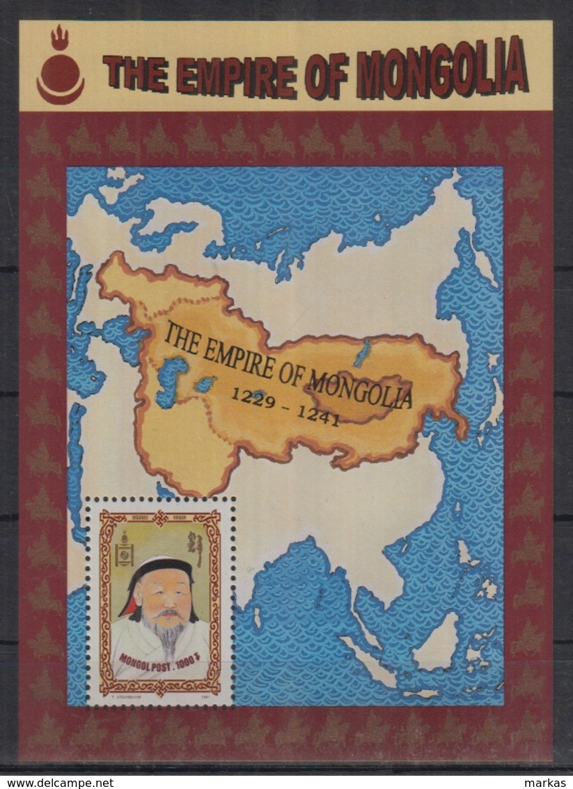 U332. Mongolia - MNH - Famous People - Empire Of Mongolia - Bl. - 1 - Other & Unclassified