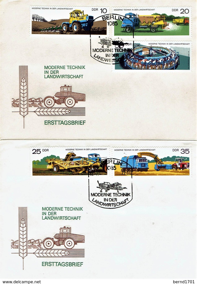 DDR / GDR - Mi-Nr. 2236/2240 FDC (T808)- - 1971-1980