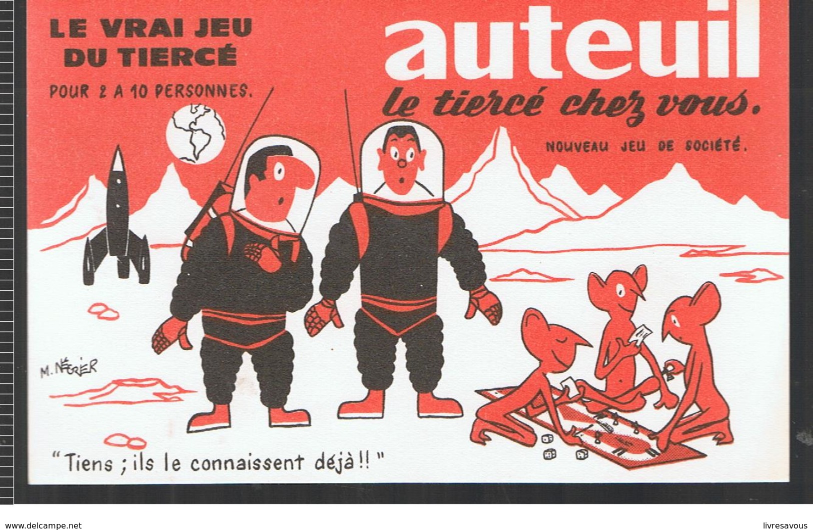 Buvard Editions DUJARDIN ? AUTEUIL Le Tiercé Chez Vous. Nouveau Jeu De Société - Papeterie