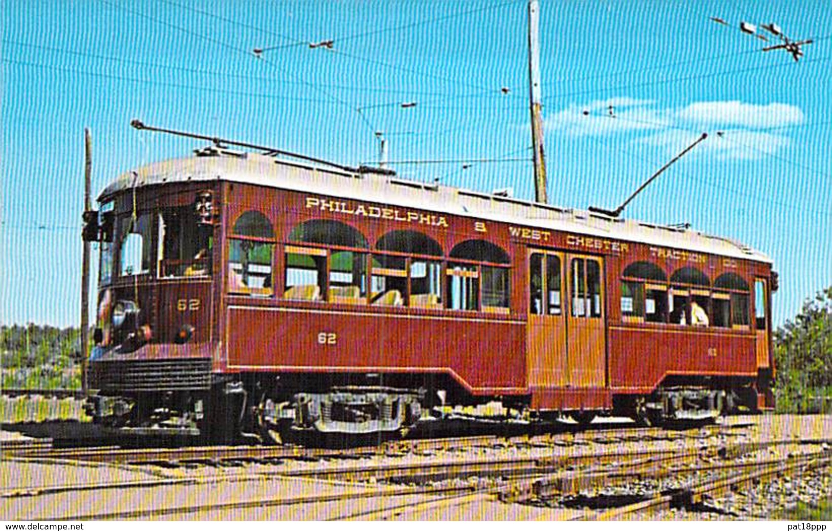 ** Lot Of 3 Postcards ** TROLLEY - TRAMWAY ( USA Etats Unis ) Philadelphia / Boston / San Francisco - CPSM PF Tram - Eisenbahnen