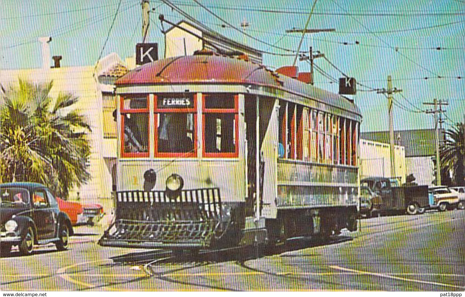 ** Lot Of 3 Postcards ** TROLLEY - TRAMWAY ( USA Etats Unis ) Philadelphia / Boston / San Francisco - CPSM PF Tram - Eisenbahnen