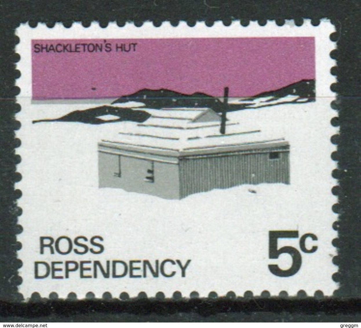 Ross Dependency Single 5c Definitive Stamp From 1972. - Ongebruikt