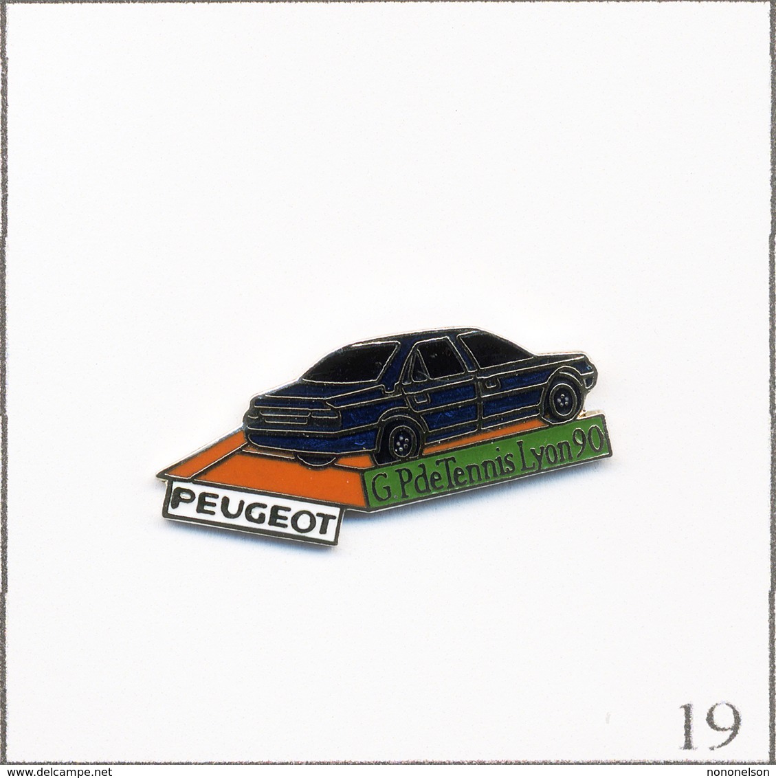 Pin's Sport - Tennis / Grand Prix De Lyon 1990 - Sponsor Peugeot. Estampillé Stadium. EGF. T697-19 - Tennis