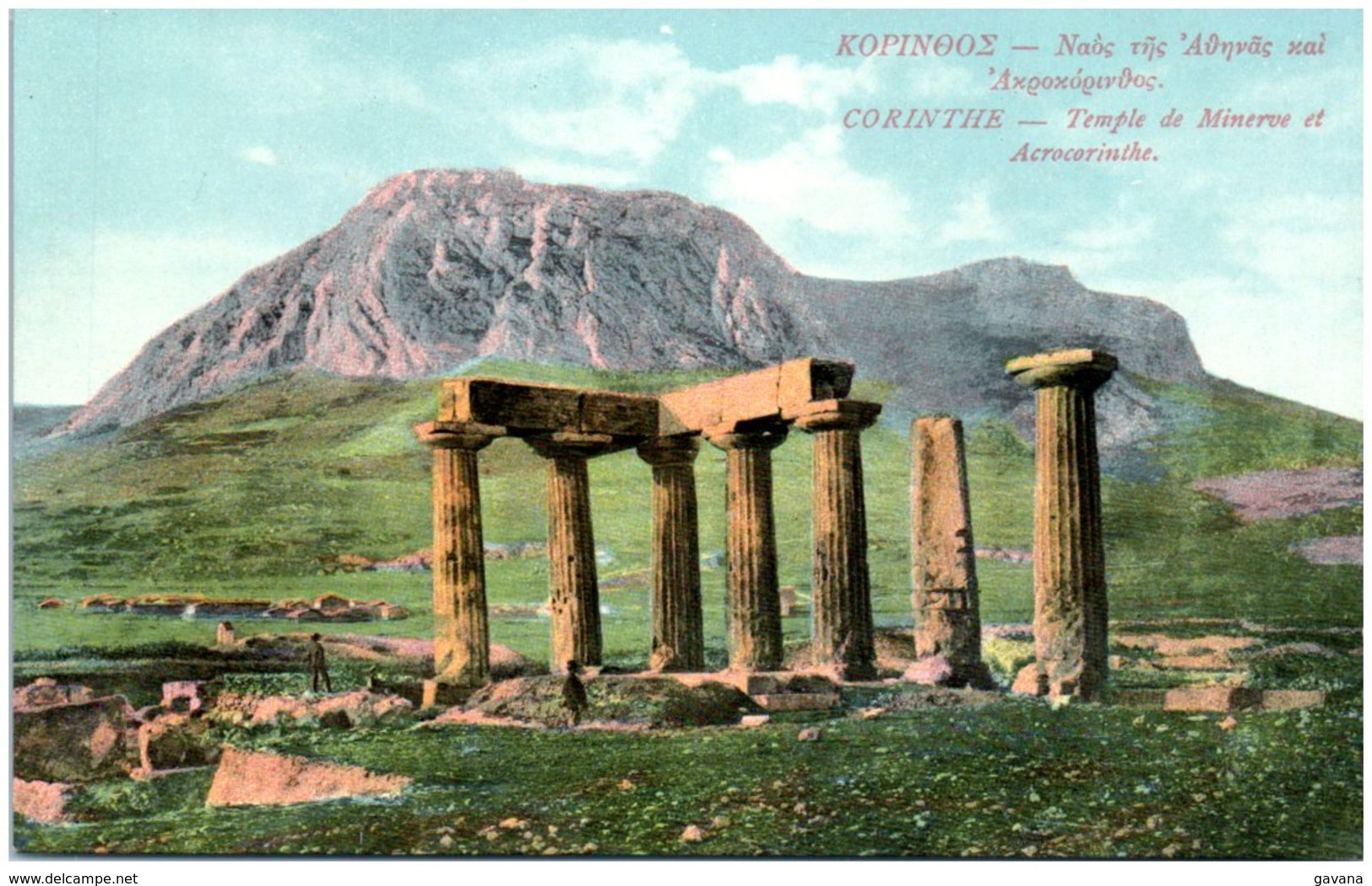 CORINTHE - Temple De Minerve Et Acrocorinthe - Griekenland