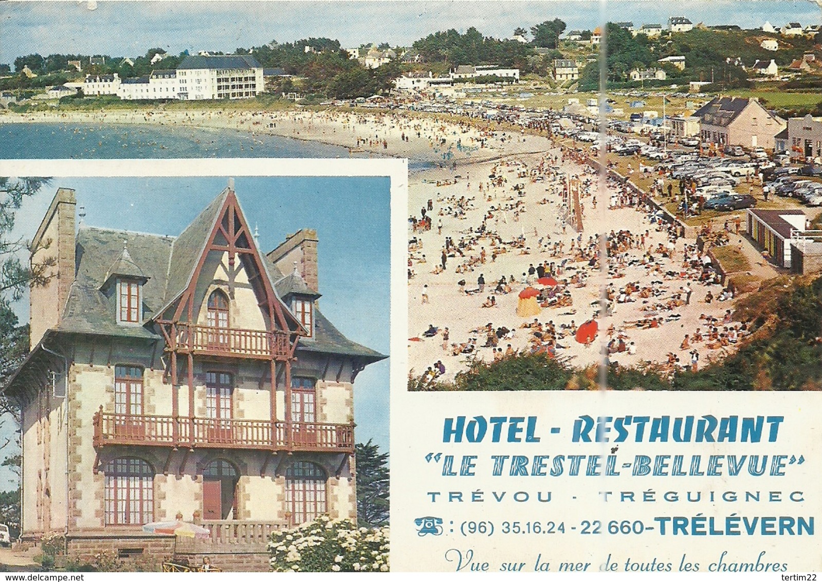 ( TREVOU TREGUIGNEC  )( TRELEVERN ) ( 22 COTES DU NORD ) Hotel Restaurant .bricout Fernand Proprietaire - Autres & Non Classés