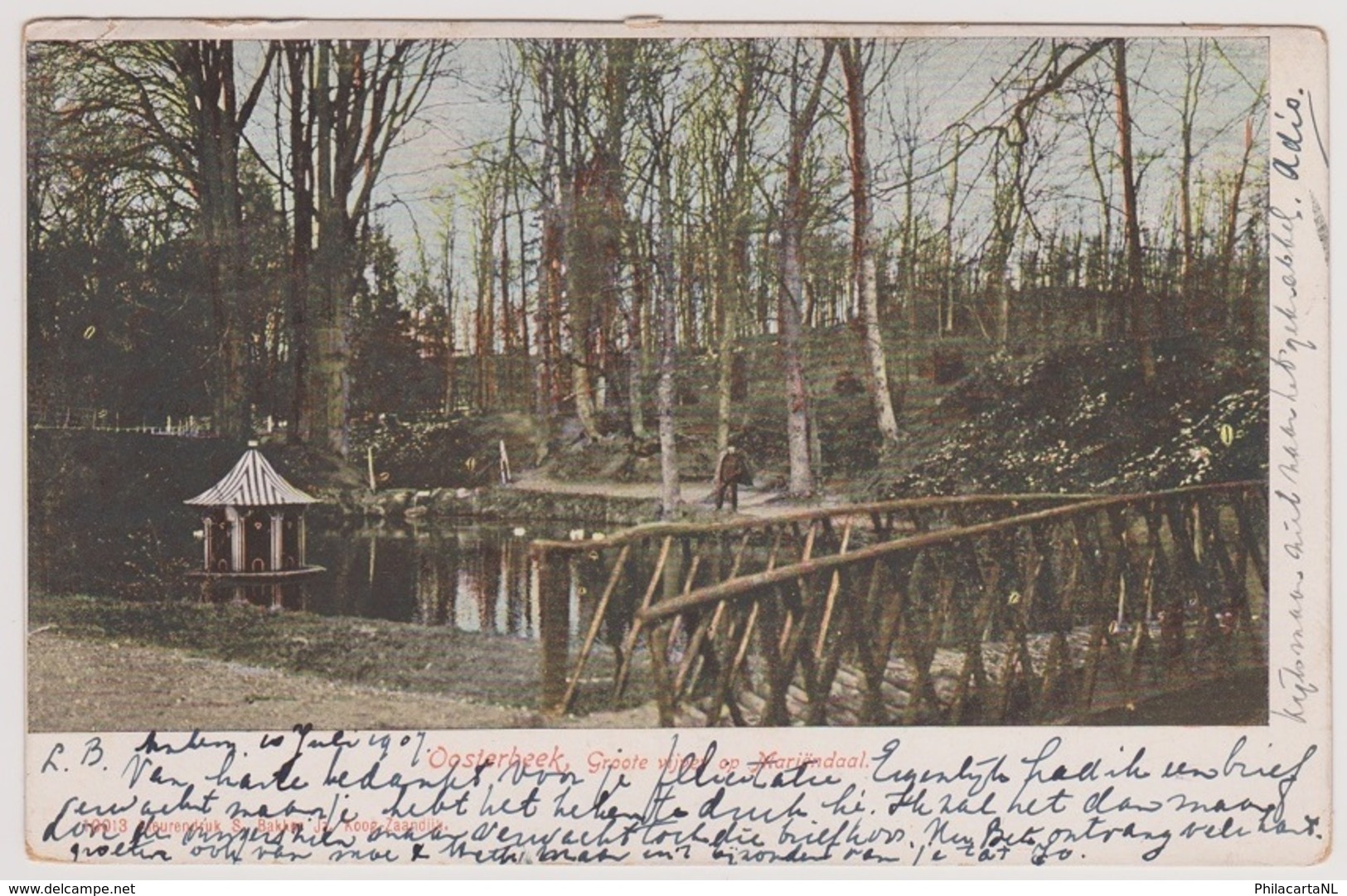 Oosterbeek - Groote Vijver Op Mariendaal - 1907 - Oosterbeek