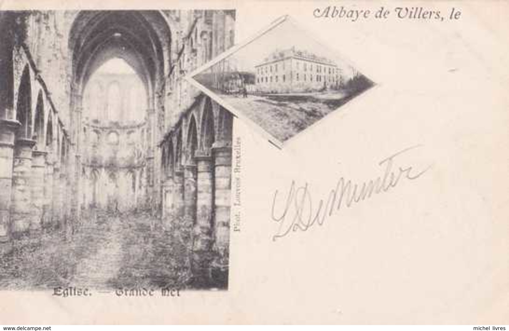 Villers-la-Ville - Eglise - Grande Nef - Circulé Vers 1900 - Dos Non Séparé - TBE - Villers-la-Ville