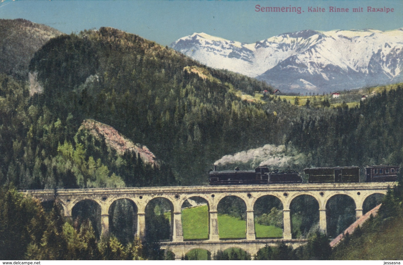 AK - NÖ - Alte Semmeringbahn über Dem Viadukt Kalte Rinne - 1911 - Semmering