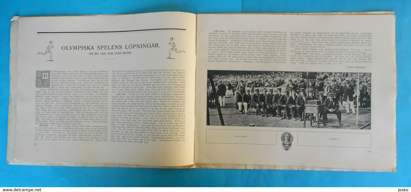 ATHLETICS On OLYMPIC GAMES 1912 STOCKHOLM - Original Vintage Programme * Athletisme Atletismo Atletica Athletik Athletic - Livres