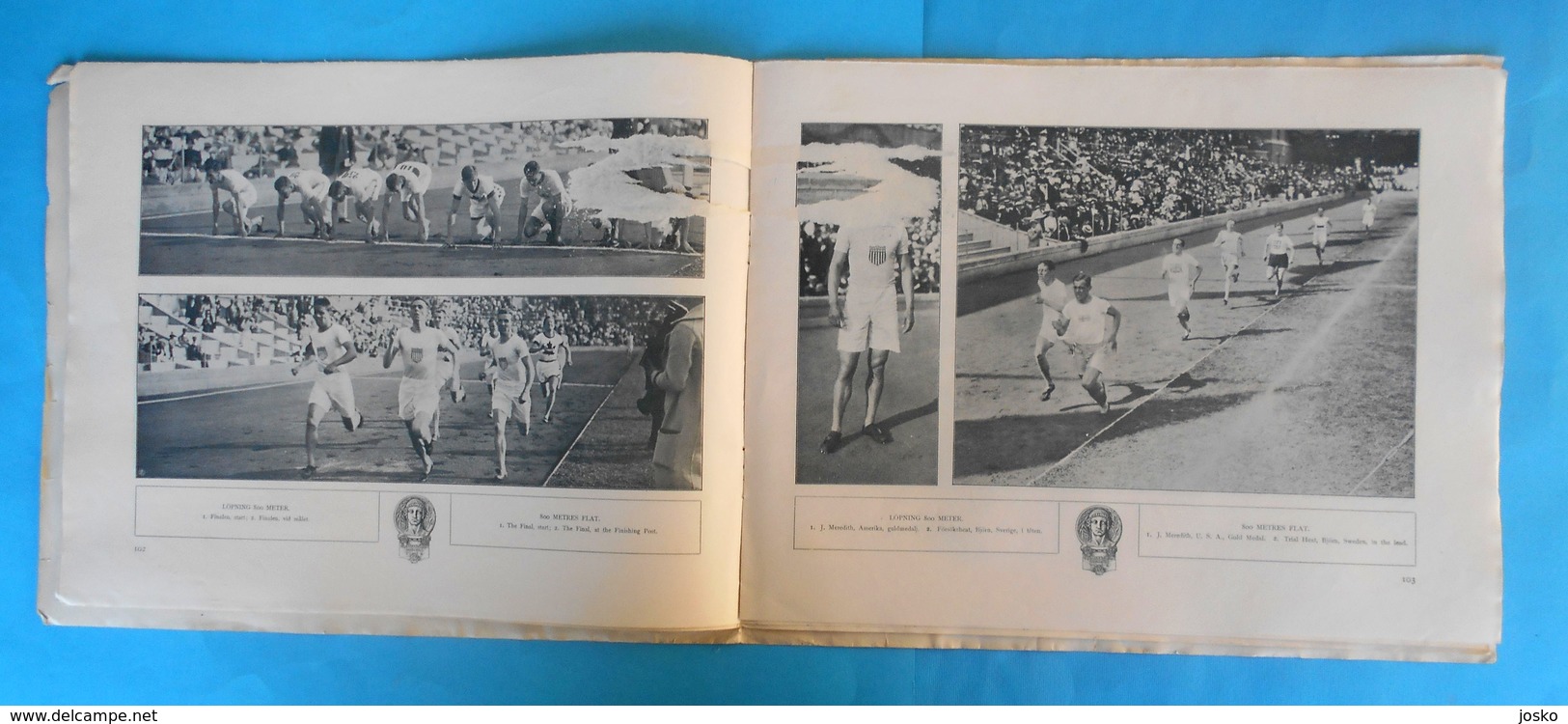 ATHLETICS on OLYMPIC GAMES 1912 STOCKHOLM - original vintage programme * athletisme atletismo atletica athletik athletic