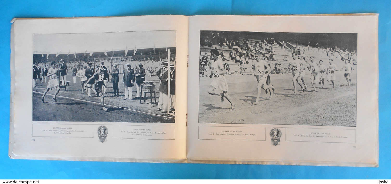 ATHLETICS on OLYMPIC GAMES 1912 STOCKHOLM - original vintage programme * athletisme atletismo atletica athletik athletic