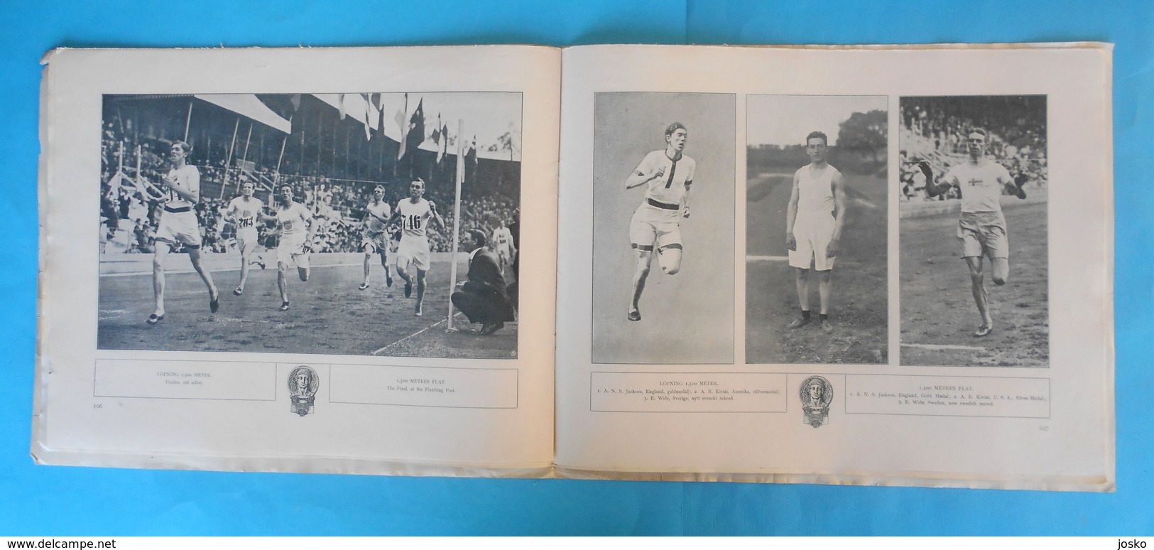 ATHLETICS on OLYMPIC GAMES 1912 STOCKHOLM - original vintage programme * athletisme atletismo atletica athletik athletic