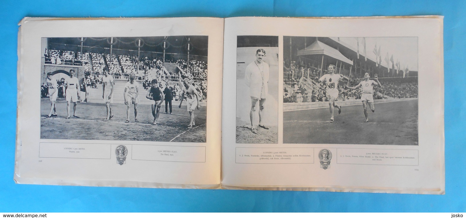 ATHLETICS on OLYMPIC GAMES 1912 STOCKHOLM - original vintage programme * athletisme atletismo atletica athletik athletic