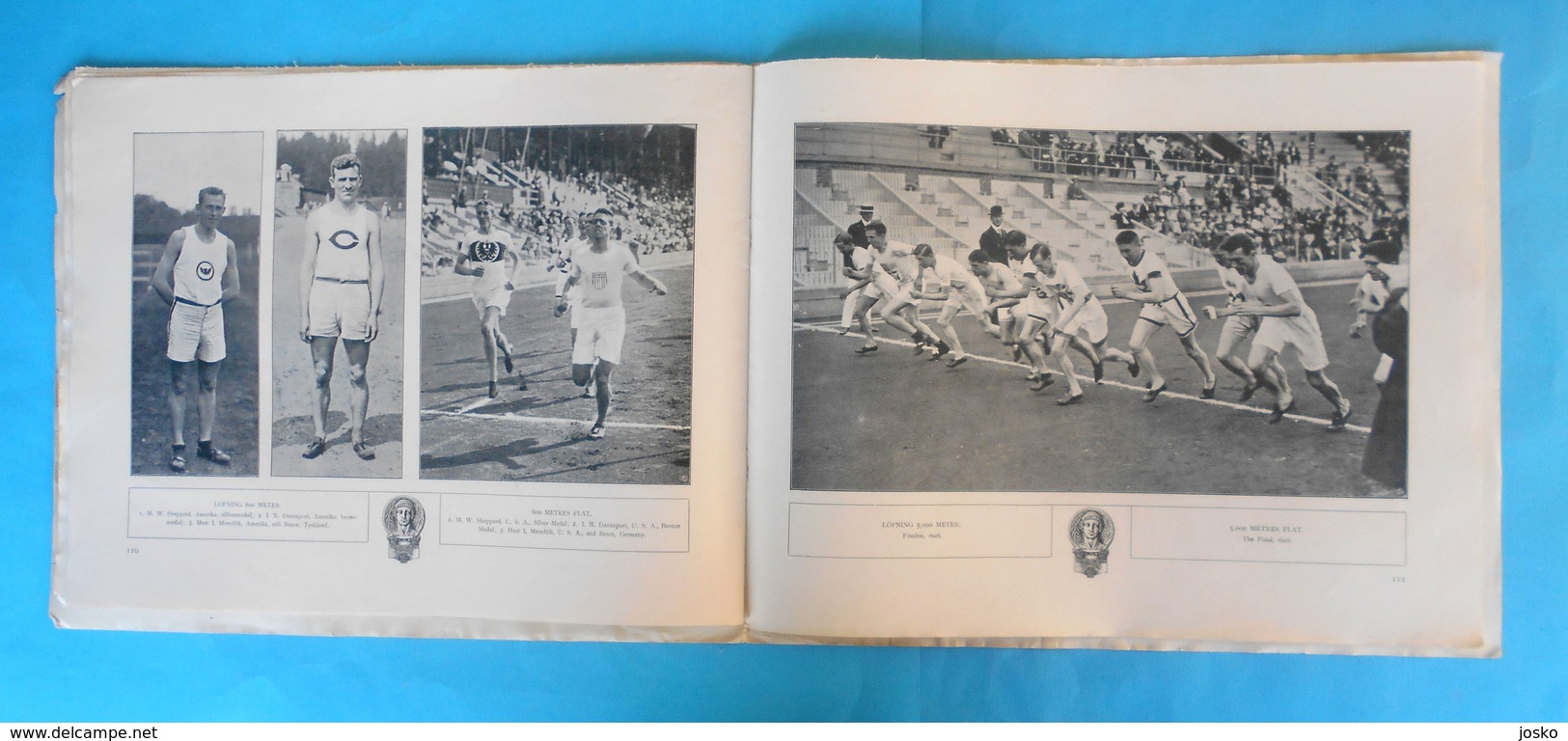 ATHLETICS on OLYMPIC GAMES 1912 STOCKHOLM - original vintage programme * athletisme atletismo atletica athletik athletic