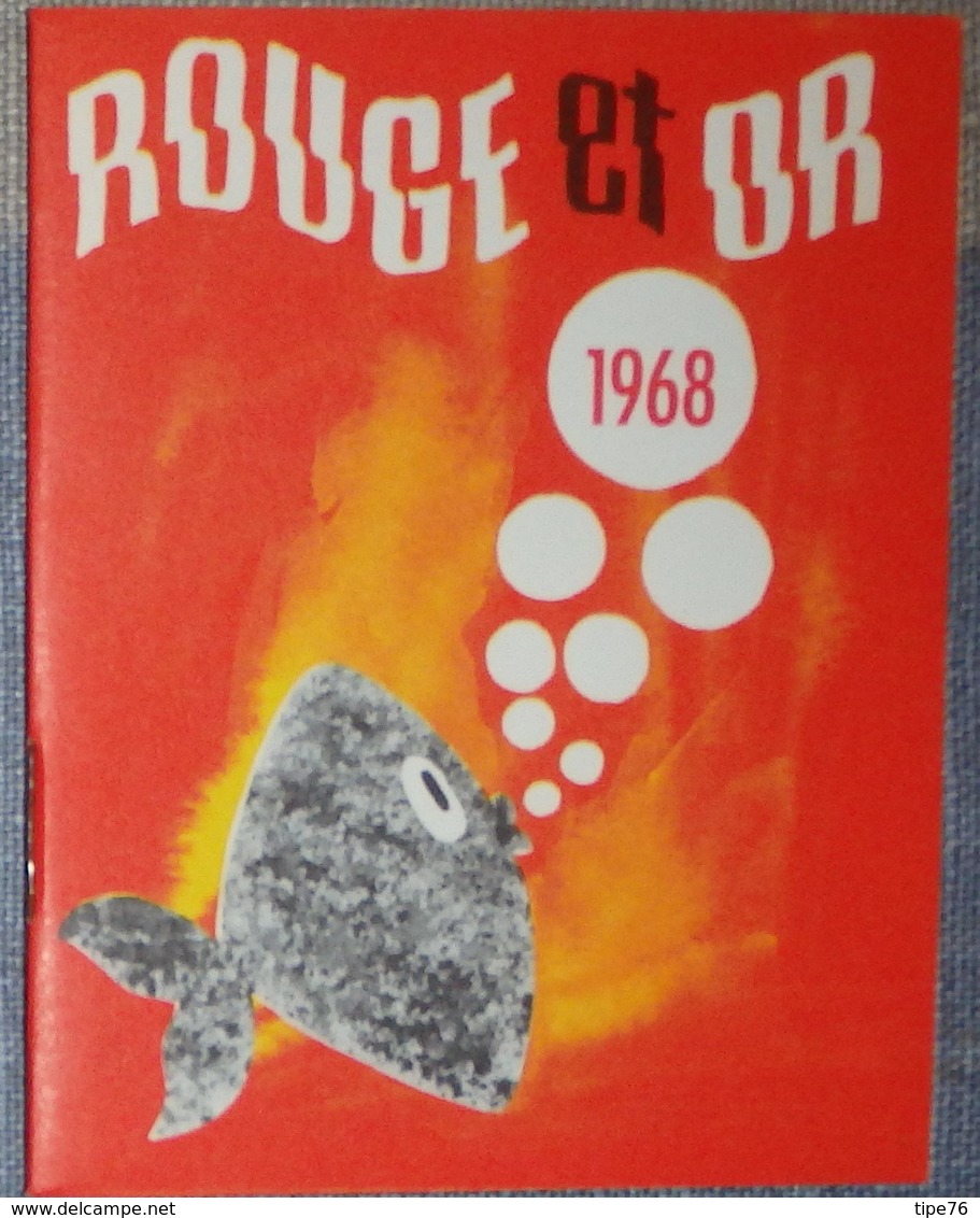 Petit Calendrier De Poche Agenda 1968 Rouge Et Or La Bibliothèque Des Jeunes - Librairie Thouars - Petit Format : 1961-70