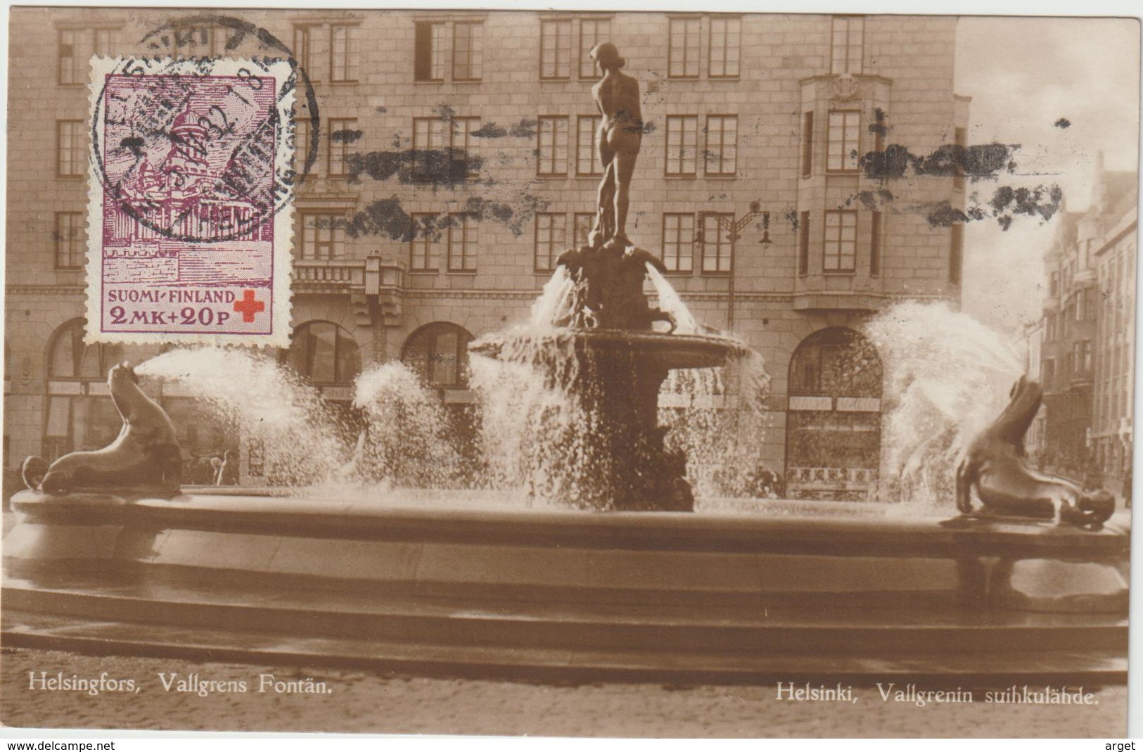 Carte-Maximum FINLANDE N° Yvert 171 (HELSINKI) Obl 1932 Sur Carte Ancienne - Cartoline Maximum