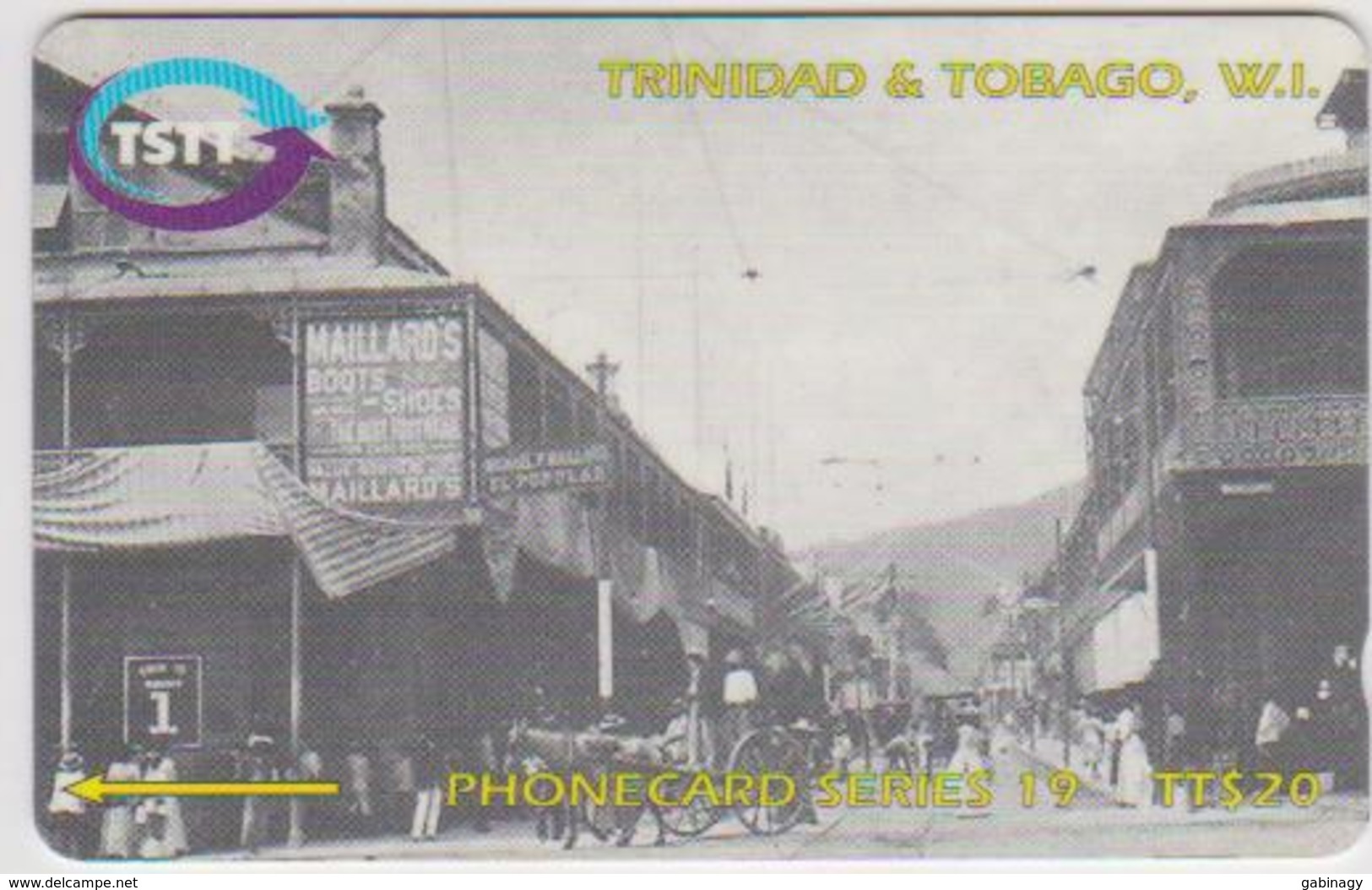 TRINIDAD & TOBAGO - 249CTTA - THE ROOT OF FREDERICK STREET IN 1905 - Trinité & Tobago