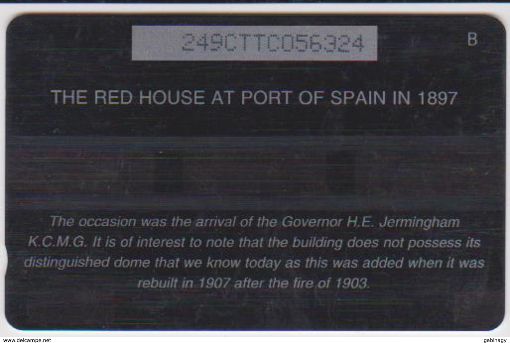 #07 - CARIBBEAN-016 - TRINIDAD & TOBAGO - THE RED HOUSE AT PORT OF SPAIN IN 1897 - Trinité & Tobago