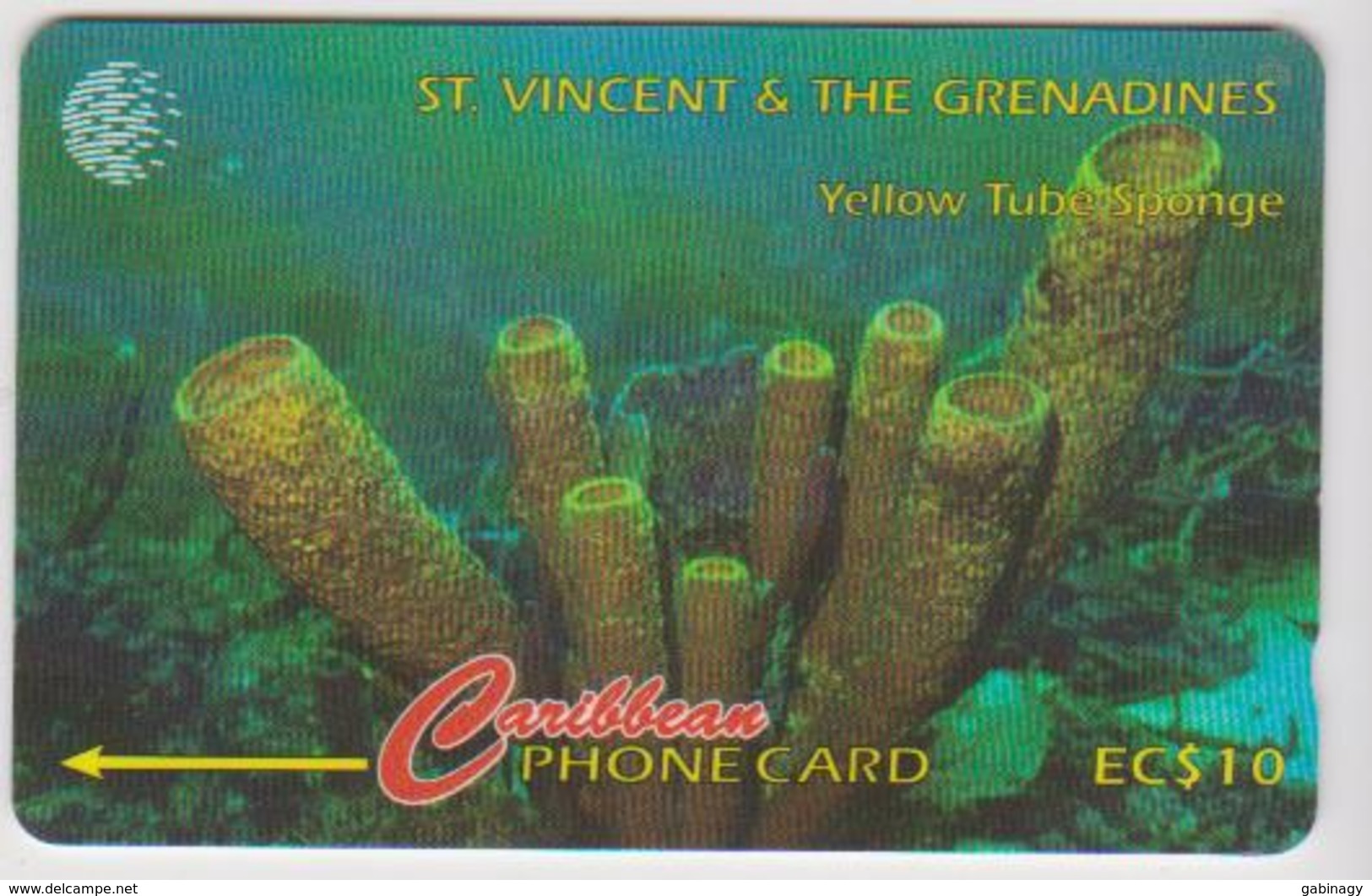 #07 - CARIBBEAN-019 - ST. VINCENT & THE GRENADINES - YELLOW TUBE SPONGE - St. Vincent & The Grenadines