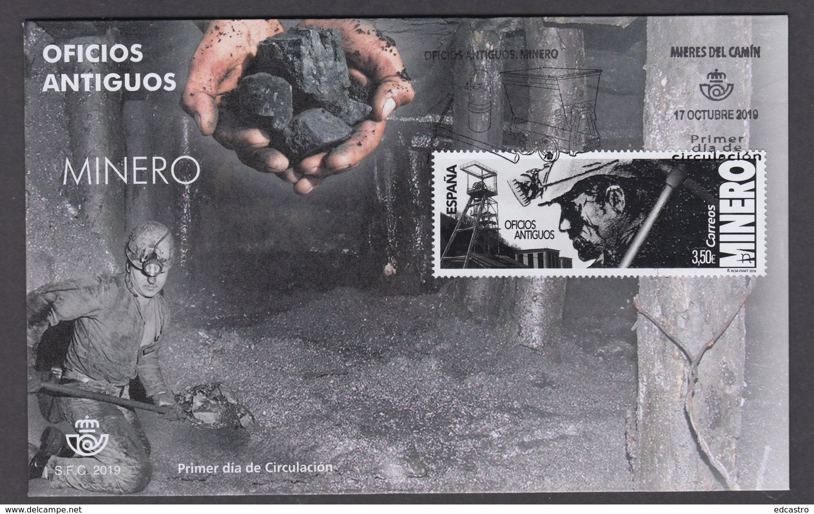 7.- SPAIN ESPAGNE 2019 FDC MINING - Minerales