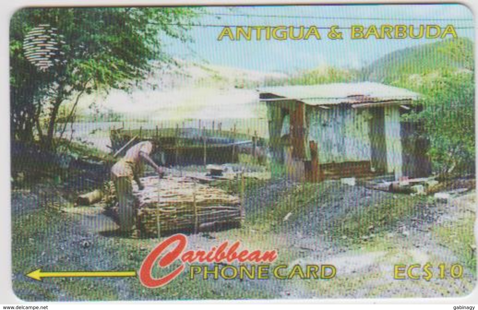 #07 - CARIBBEAN-034 - ANTIGUA - TRADITIONAL CHARCOAL BURNING - Antigua And Barbuda