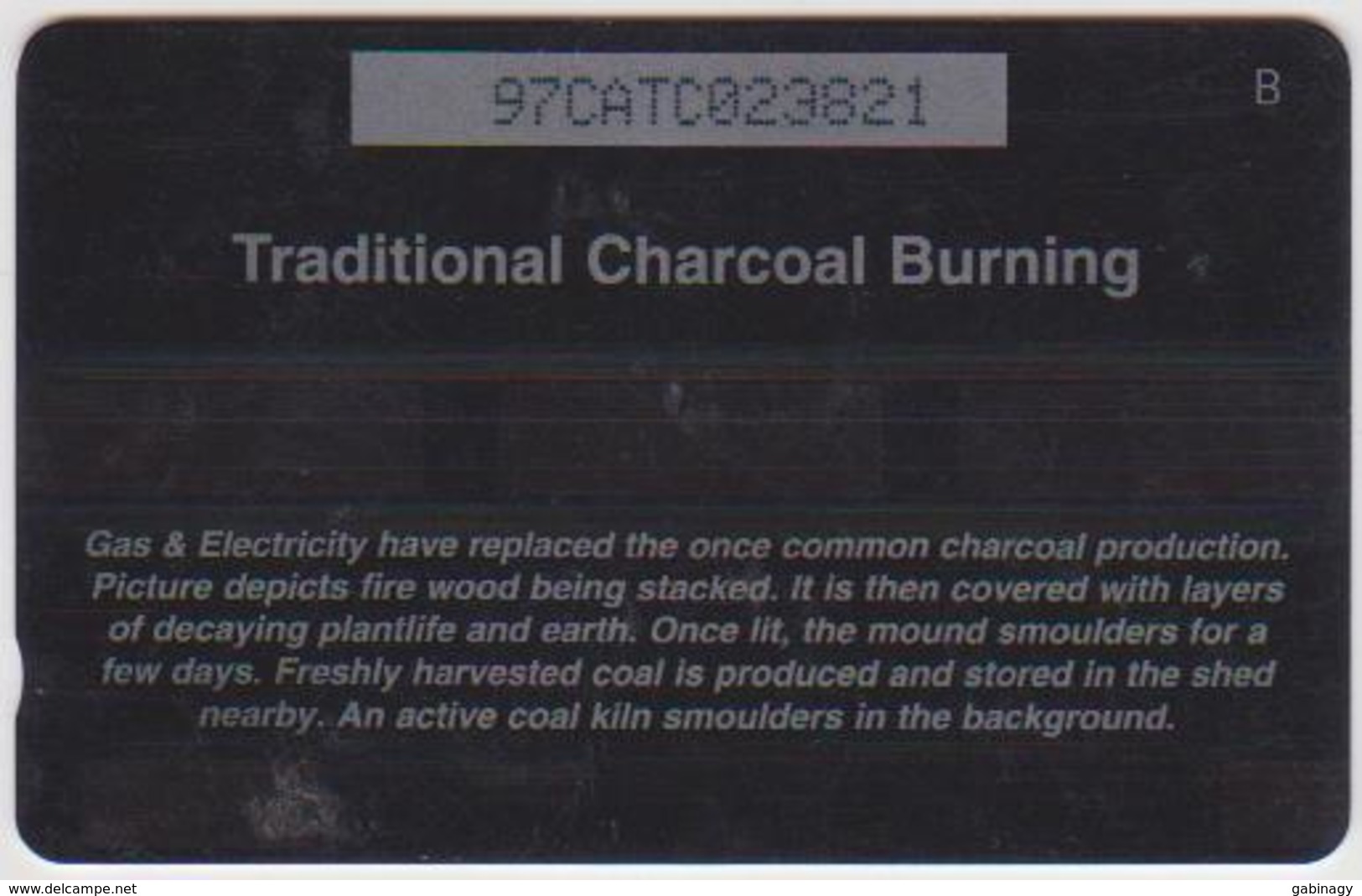 #07 - CARIBBEAN-034 - ANTIGUA - TRADITIONAL CHARCOAL BURNING - Antigua And Barbuda