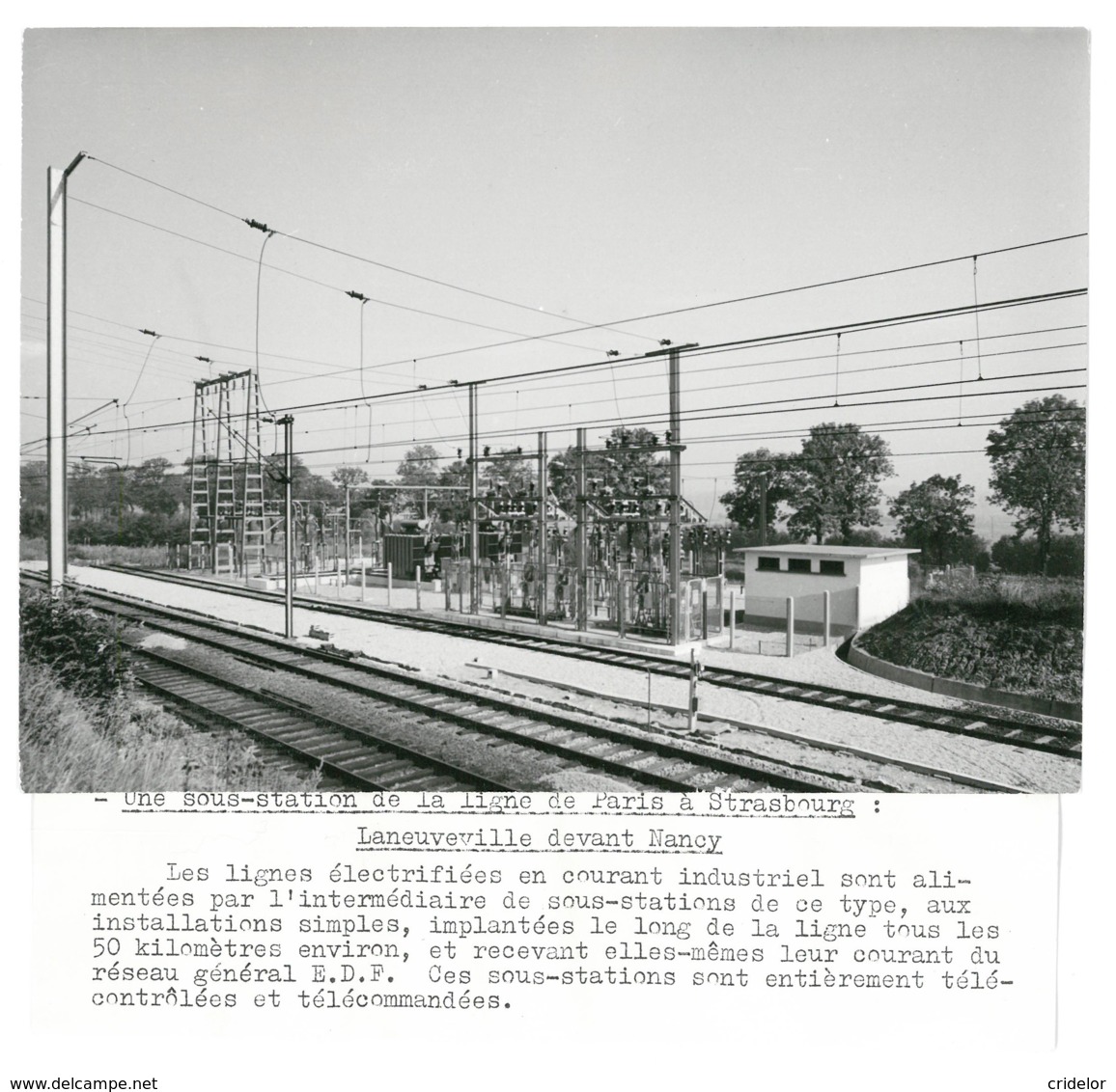 THEMES TRANSPORT - CHEMINS DE FER SNCF - SOUS STATION - 54 LANEUVILLE - PHOTO 18 X 13 Cm - VOIR ZOOM - Sonstige & Ohne Zuordnung