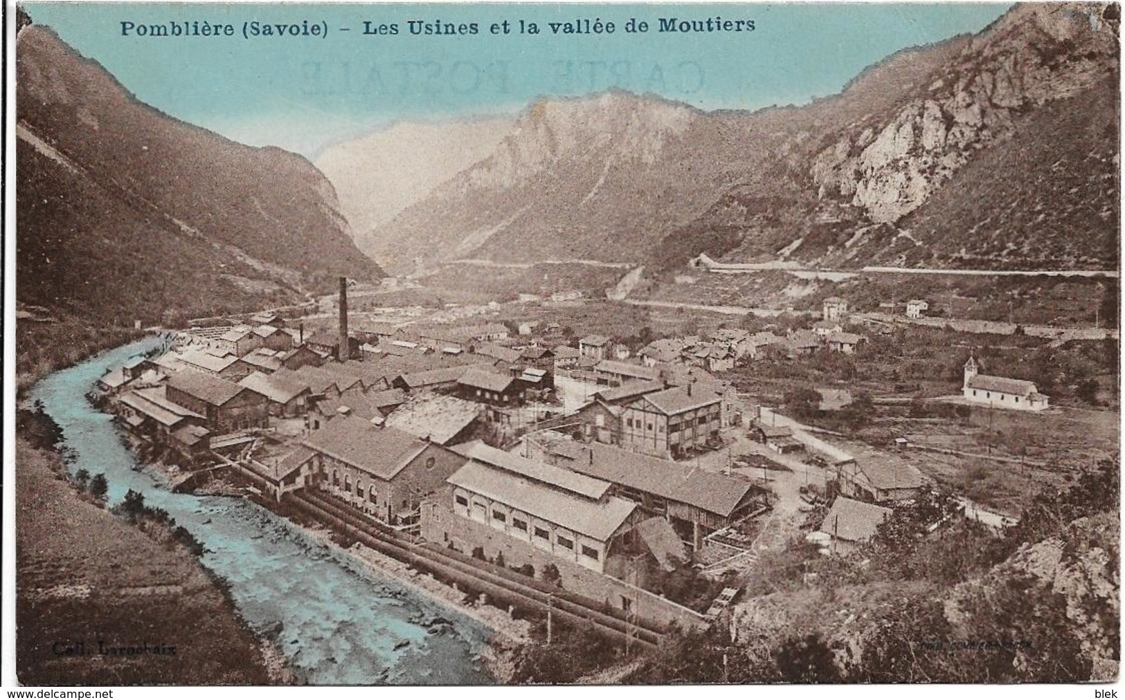 73 . Savoie :  Pombliere .  Les Usines  Et La Vallée De Moutiers . - Otros & Sin Clasificación